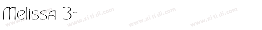 Melissa 3字体转换